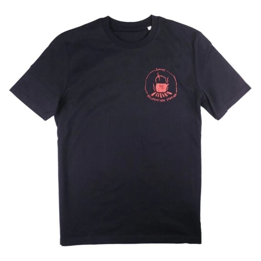 Lemmel Kaffe T Shirt Relaxation Station Black