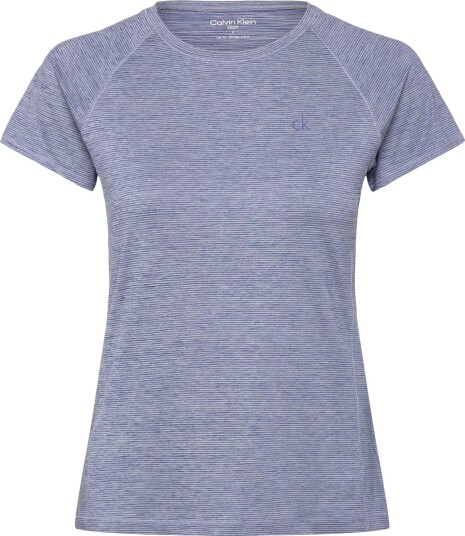 Calvin Klein Golf Mila Mini Stripe Short Sleeve Tee   Navy   XS