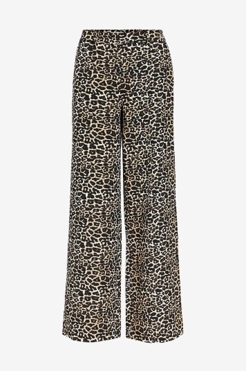 Object Bukser objAlba Lisa Wide Pant Print Beige