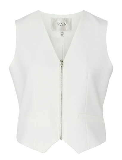 YAS Yasilea Waistcoat - White - 38 YAS Yasilea Waistcoat - White - 38