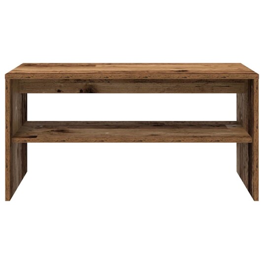 TV benk gammelt tre 80x40x40 cm konstruert tre