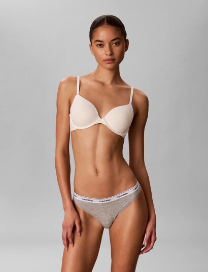 Calvin Klein Thong 3Pk Grey S