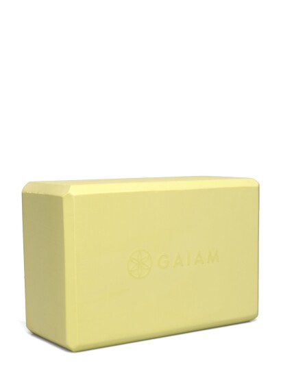 Gaiam Cool Matcha Yoga Block Yellow ONE SIZE Gaiam Cool Matcha Yoga Block Yellow ONE SIZE