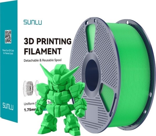 Sunlu Pla+ 2.0 Filament (Grønn) Sunlu Pla+ 2.0 Filament (Grønn)