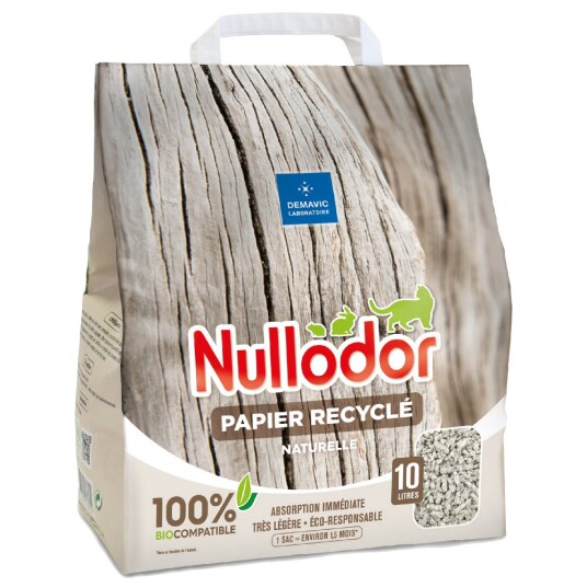 Nullodor Kattesand Paper Recyclé 10 L