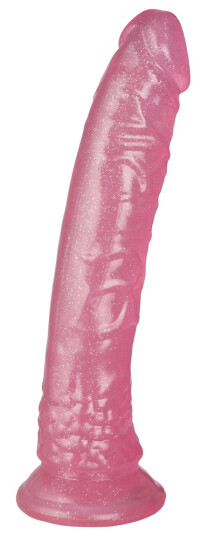 baseks Rosa Glitterdildo 20 cm      - Lyserosa