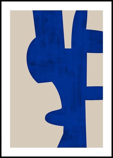 Shadows of Blue Poster Plakat / 30x40cm
