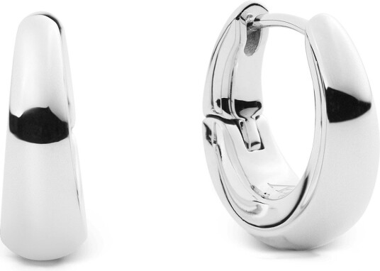 Silver Earrings Flow Earring 15mm | DW