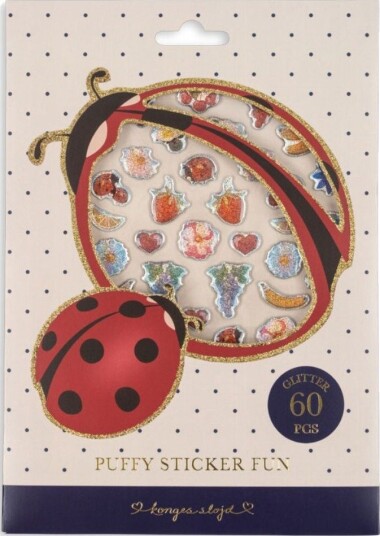 Konges Sløjd Puffy Stickers Ladybug