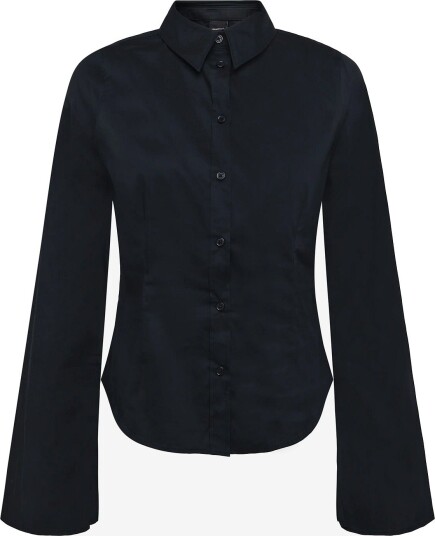 Gina Tricot Shaped Shirt BLACK (9000) XS