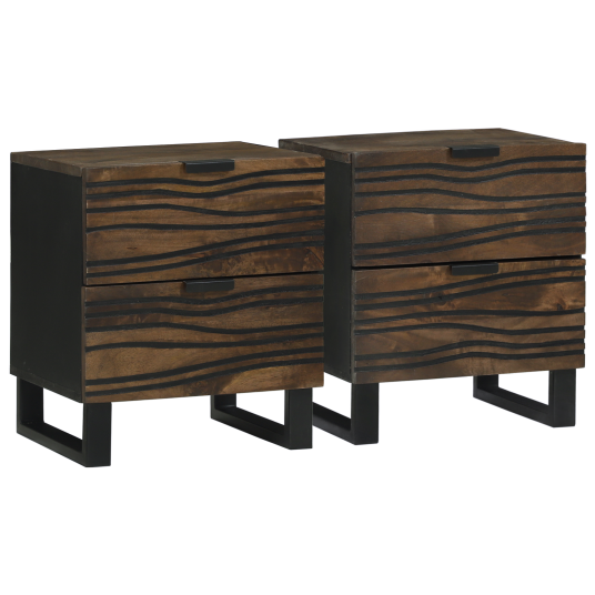  Nattkabinett 2 deler 40x33.5x46 cm Laget av massivt mangotre