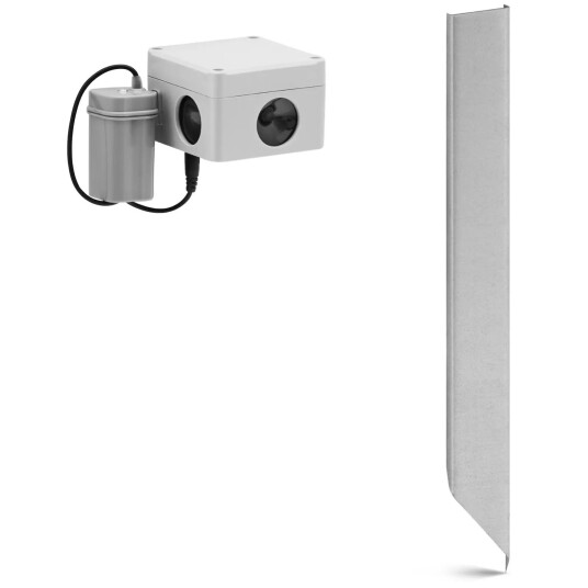 Wiesenfield Ultralyd dyreavviser - 1500 m² - 360° - batteri - 3 høyttalere 10280353