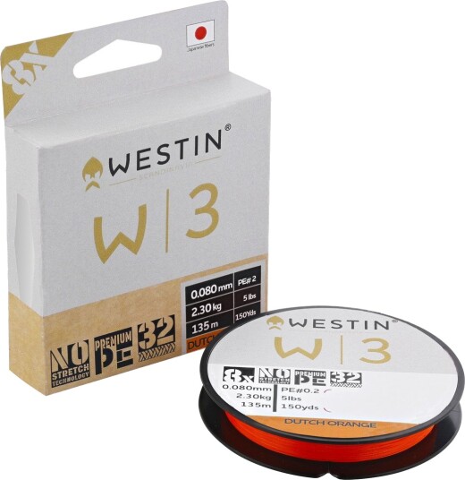 Westin W3 8 Braid 135m Dutch Orange Westin W3 8 Braid 135m Dutch Orange