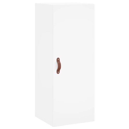 vidaXL Highboard hvit 34,5x34x180 cm konstruert tre 8720845484392