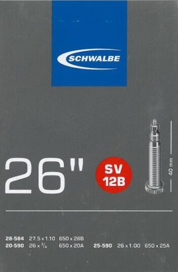 Schwalbe 12B 26x7/8-1.00" 20/25-590