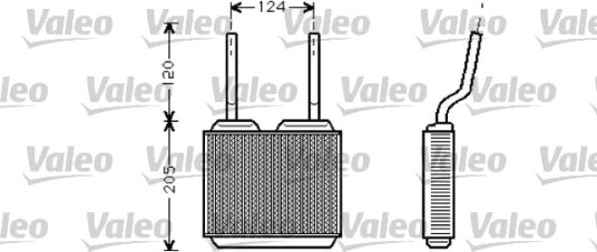 Varmeapparat register VALEO 812146 Varmeapparat register VALEO 812146