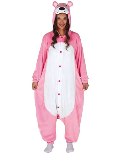 Rosa Panter Jumpsuit Kostyme Onesize