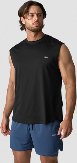 Icaniwill Stride Sleeveless T skjorte Svart Medium