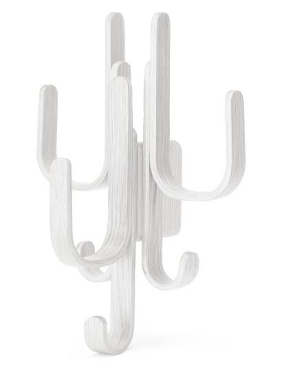 Cooee Design Woody Hook 3 In 1 - White - ONE SIZE