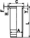 Sylinderhylse KOLBENSCHMIDT 89578110