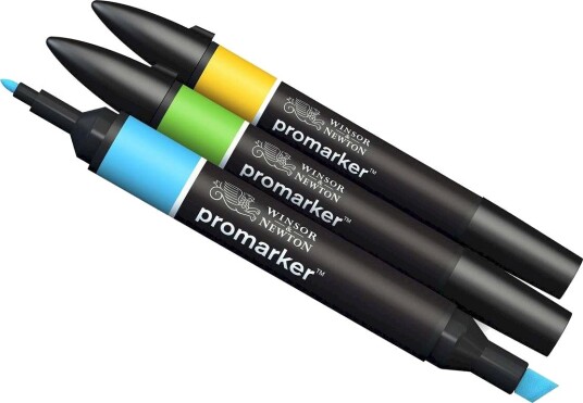 Winsor & Newton Promarker - 3 stk - Livlige farger 2