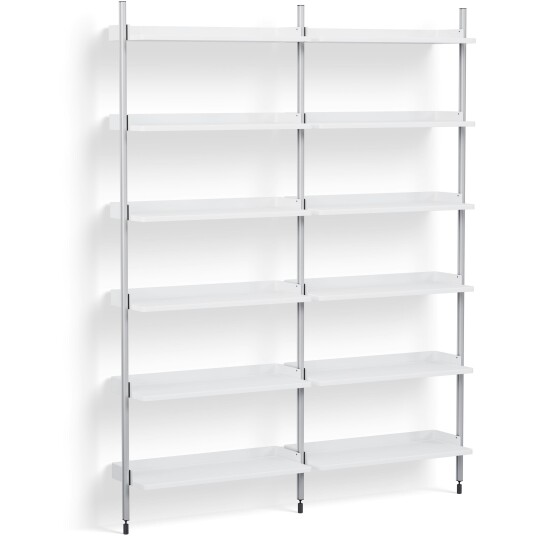 Hay Pier System 102 2 columns PS White / Aluminium