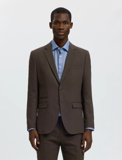 Selected Slmslim Neil Blz Noos Brown 48