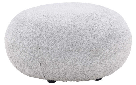Venture Design Bologna puff Lysegrå 74 cm Grå