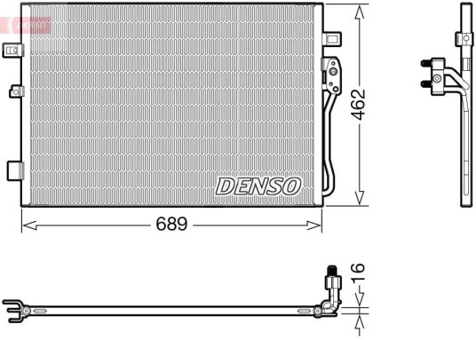 Kondensator DENSO DCN09145 Kondensator DENSO DCN09145