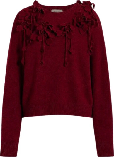 Alberta Ferretti Dame Strikkevarer Rød XL,
