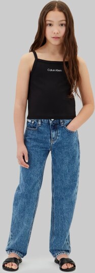 Calvin Klein Punto Strap Top Black 170