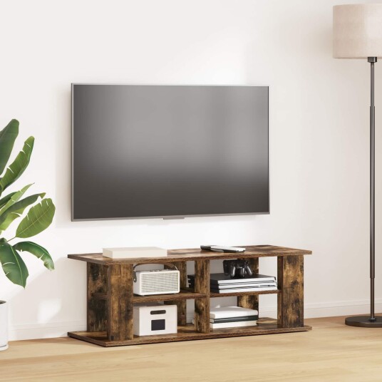 TV stativ Røkt eik 96 x 35 x 33,5 cm