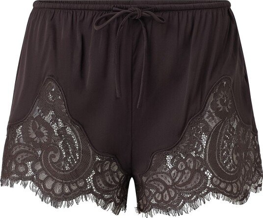 Gina Tricot Pyjamasshorts Satin lace shorts Brun