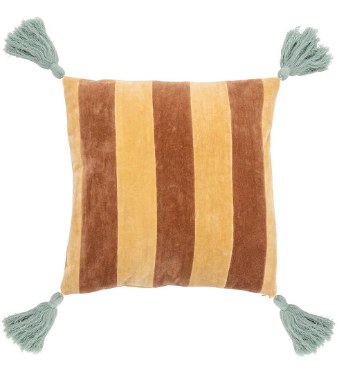Bloomingville Hei pute 40 x 40 cm Brun-gul