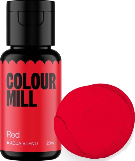 Colour Mill Rød Vannbasert Matfarge - 20ml