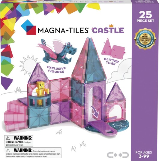 Magna-Tiles Slott Byggesett 25 Deler Magna-Tiles Slott Byggesett 25 Deler