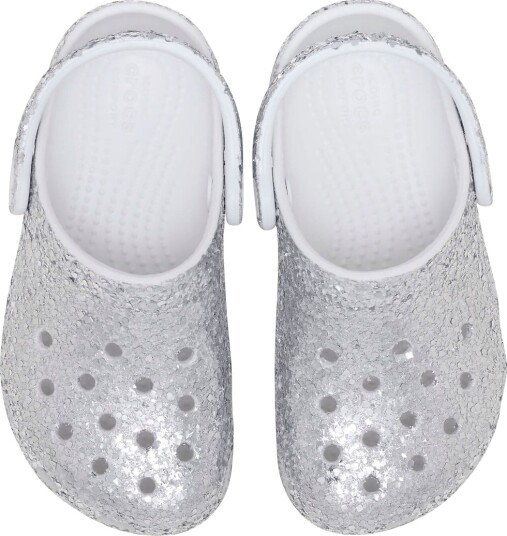 Crocs Sandaler   Classic+ Blend Glitter   Sølv   Crocs   19/20   Sandals Hvit   19 20