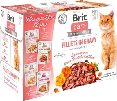Brit Adult Care Fillets In Gravy Våtfôr 12X85 G