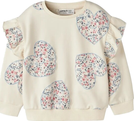 Name It Nmfkiwile Ls Nreg Sweat Unb Cream 116