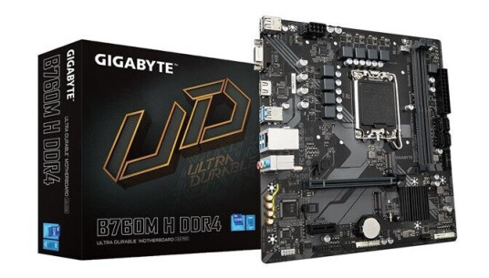 GIGABYTE B760M H Micro ATX Hovedkort med LGA 1700 og DDR4 Støtte GIGABYTE B760M H Micro ATX Hovedkort med LGA 1700 og DDR4 Støtte