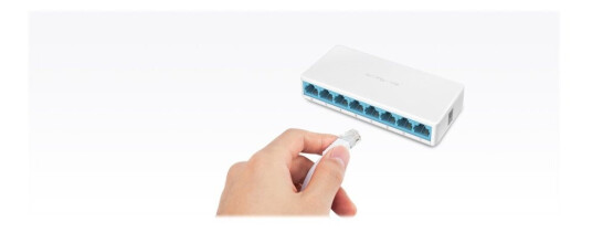 Mercusys Ms108 - Switch - Ikke-Styrt - 8 X 10/100 - Stasjonær Mercusys Ms108 - Switch - Ikke-Styrt - 8 X 10/100 - Stasjonær