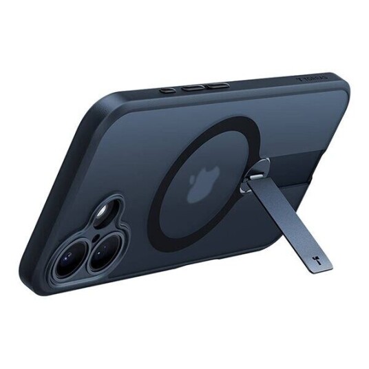 Torras Pstand Spin Mobildeksel for iPhone 16 med MagSafe - Svart