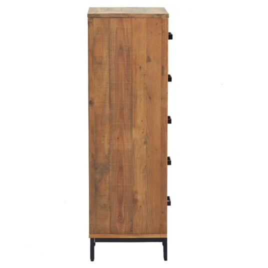 vidaXL Kommode 42x35x110 cm heltre furu