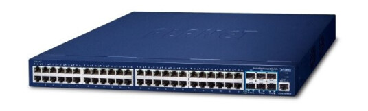 Planet Sgs-6310-48T6x, Håndtert, L3, Gigabit Ethernet (10/100/1000), Full Tosidig, Rack-Montering, 1U
