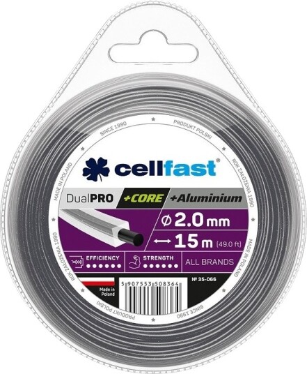 Cellfast Trimmerline 2,0*15 M Kvadrat Med Kjerne