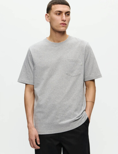 WOOD WOOD Wwbobby Pocket Tee 25220 Grey XXL