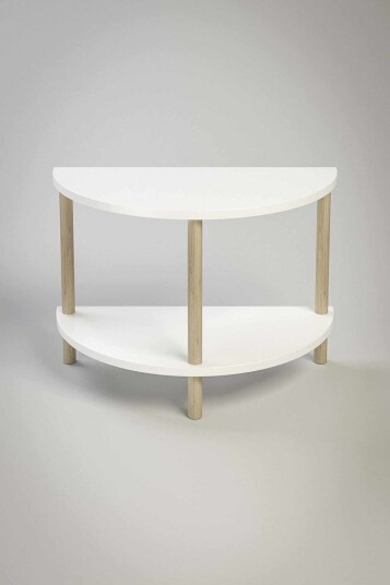 Sofabord Hanah Home Peka Cube 60 x 42 x 30 cm Hvit Hvit