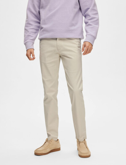 Selected Slm175 Slim New Miles Flex Pant Noos   White   33 x 32