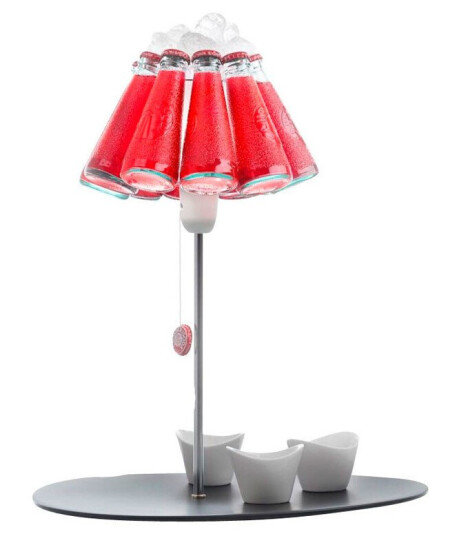 Ingo Maurer Campari Bar Bordlampe Rød