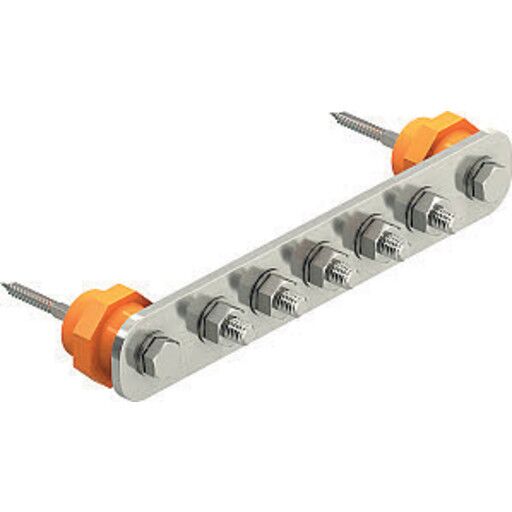 Obo Bettermann 5015854 Skinne med isolert avstand for veggmontering 246 mm rustfritt stål Jording & lynavledere